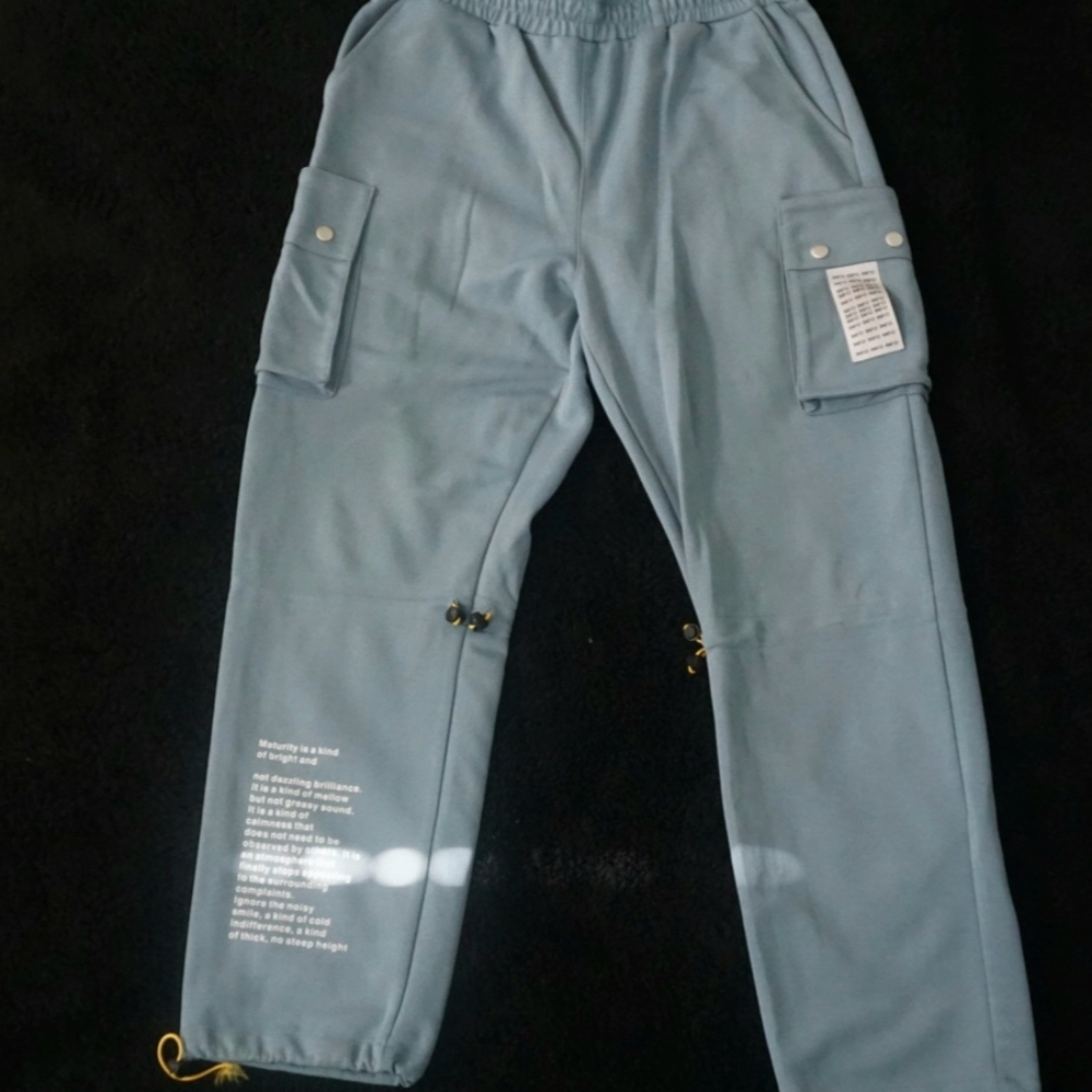 Chic Blue Pants with Pocket Detail